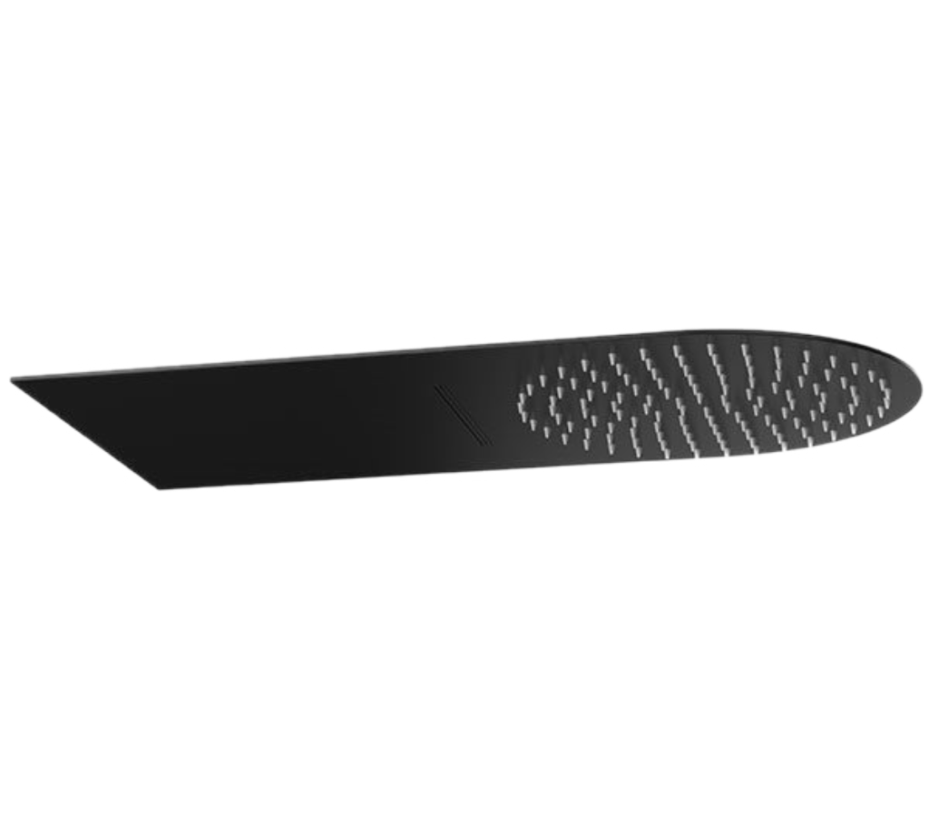 Верхний душ Remer 350UFMCANOX 200*500 мм (чёрный матовый)