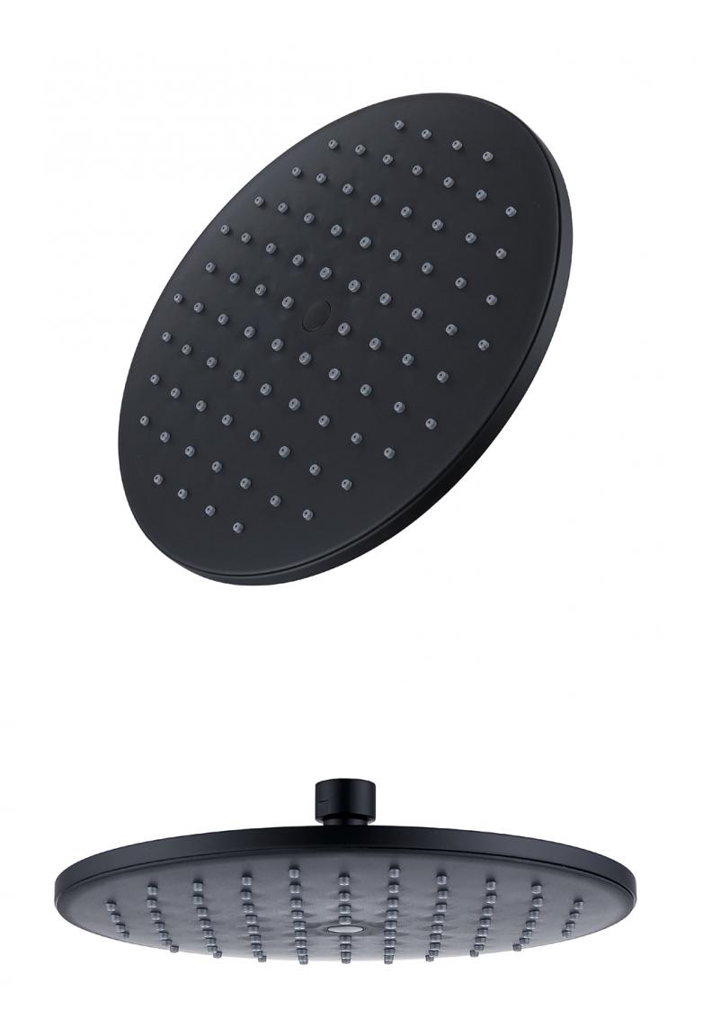 Верхний душ Bravat Built-in P70253BW-ENG 220*220 мм (черный матовый)