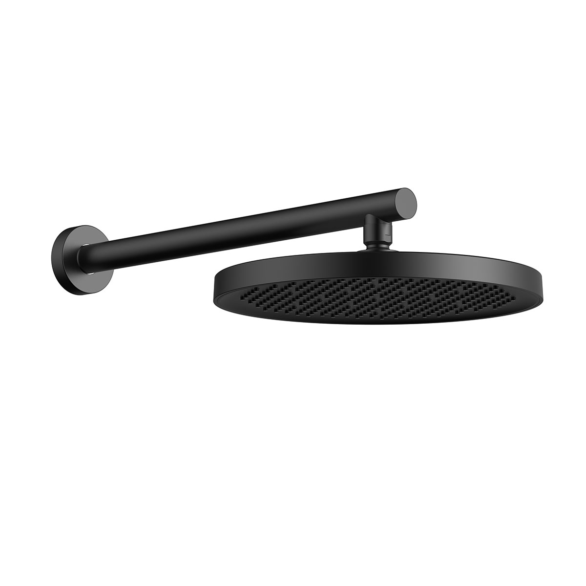 Верхний душ с держателем Vincea VSHD-42CMB 260*260 мм (черный матовый)