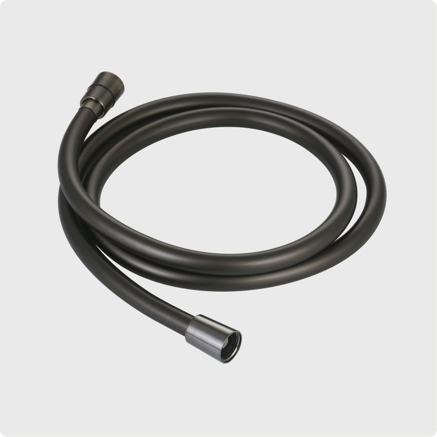 Душевой шланг AQUAme AQM1501GM 1000 мм (оружейная сталь)