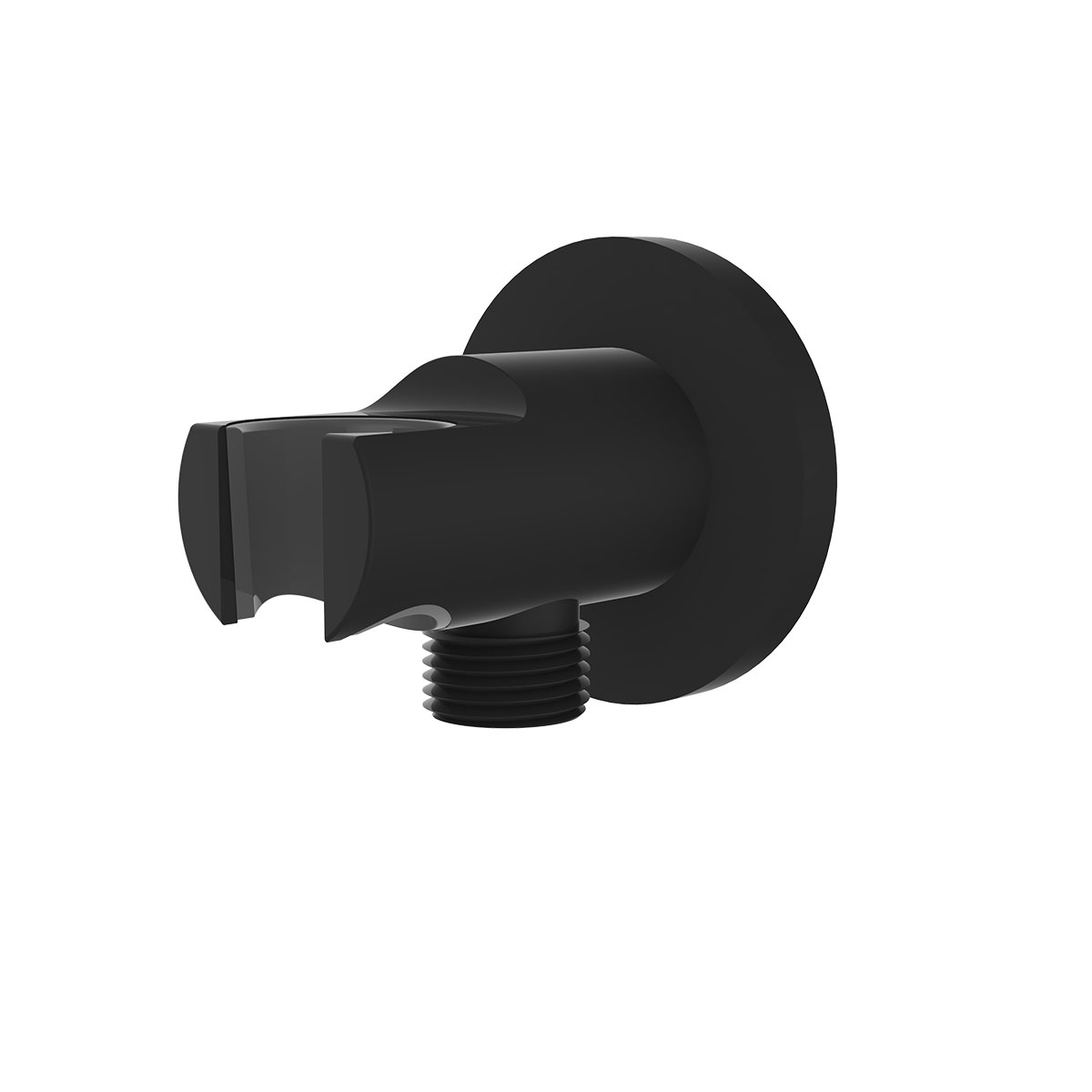 Держатель душевой лейки Vincea VSC-31MB с подводом воды (черный матовый)