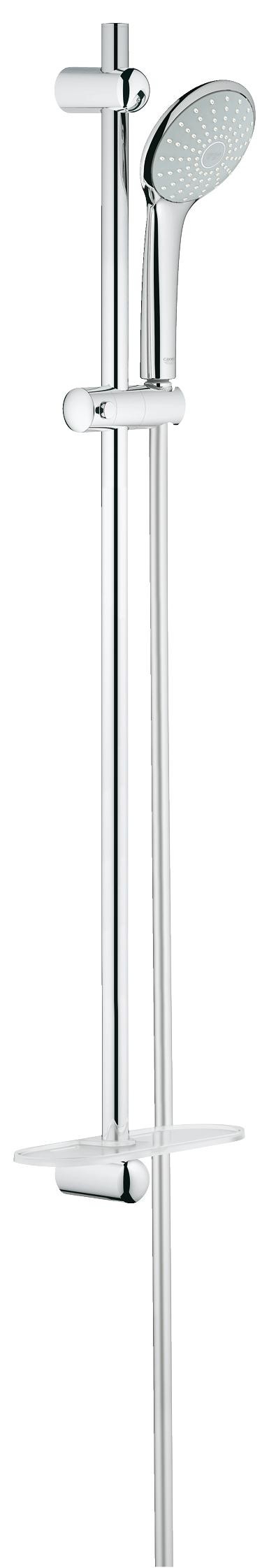 Душевой гарнитур с полочкой GROHE Euphoria (ручной душ, штанга 900 мм, шланг 1750 мм), хром 27267001