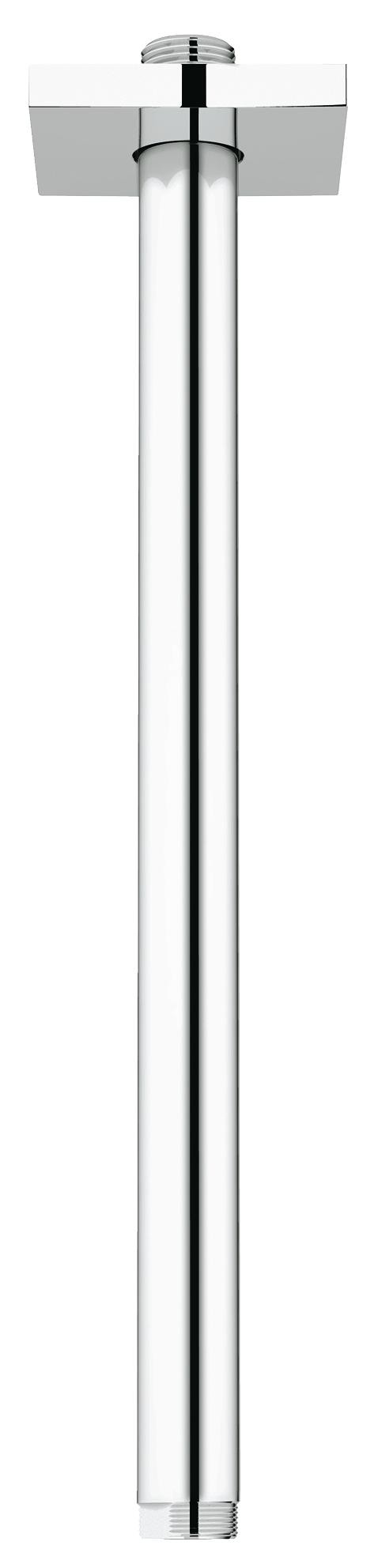 Потолочный душевой кронштейн GROHE Rainshower neutral 292 мм, с квадратной розеткой, хром 27484000