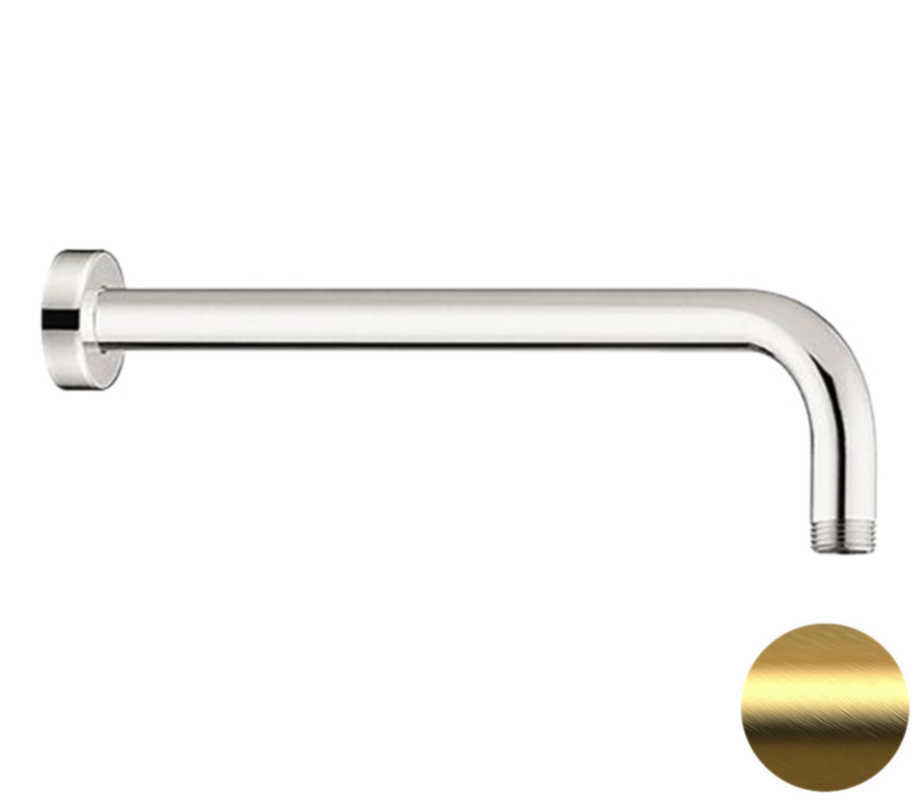 Кронштейн для верхнего душа Remer 343L30BG 300 мм (золото матовое брашированное)