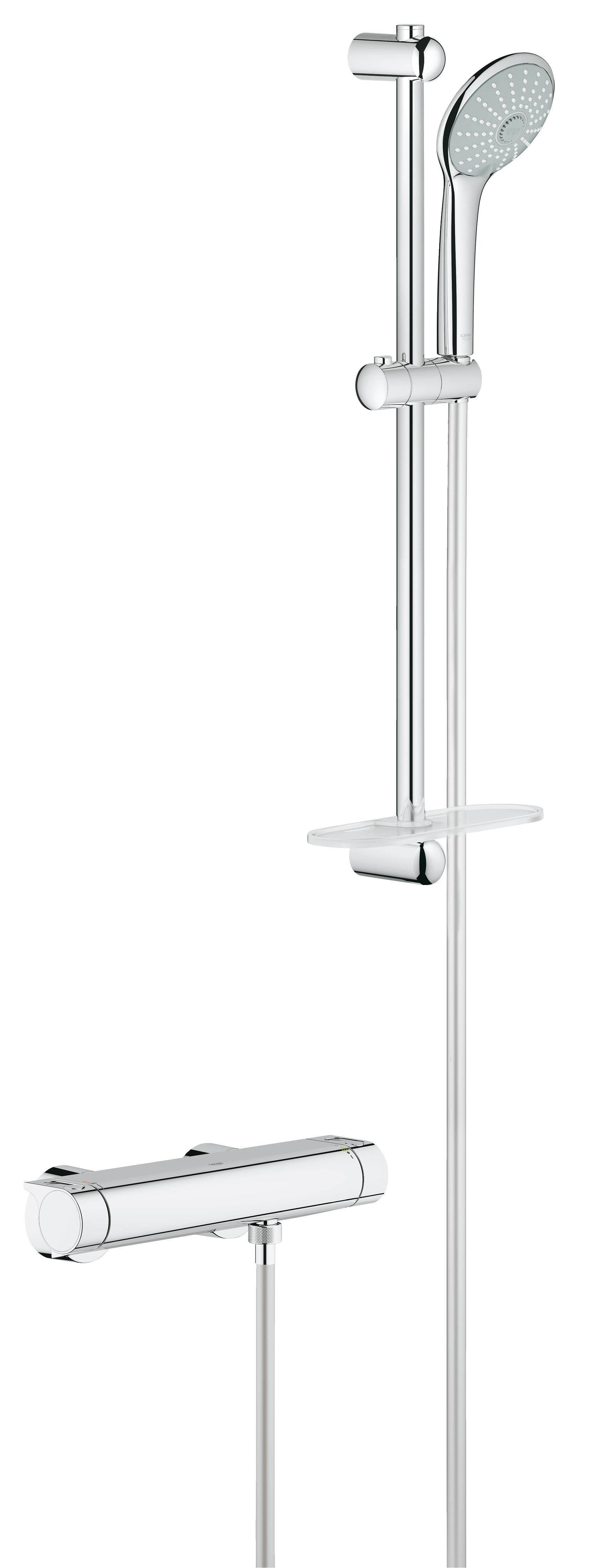 Термостат для душа GROHE Grohtherm 2000 с душевым гарнитуром, хром 34195001