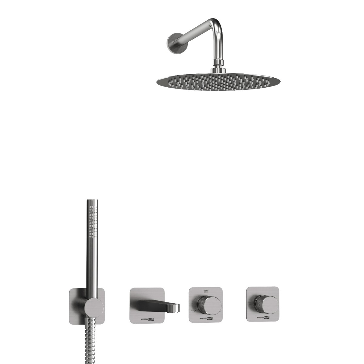 Встраиваемая душевая система WasserKRAFT Tauber A6451.297.298.097.121.275.100.276 (никель)
