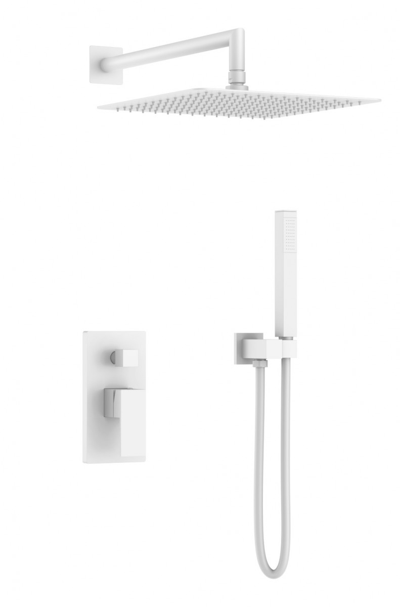 Встраиваемая душевая система Boheme Qubic 474-3-MW (белый)
