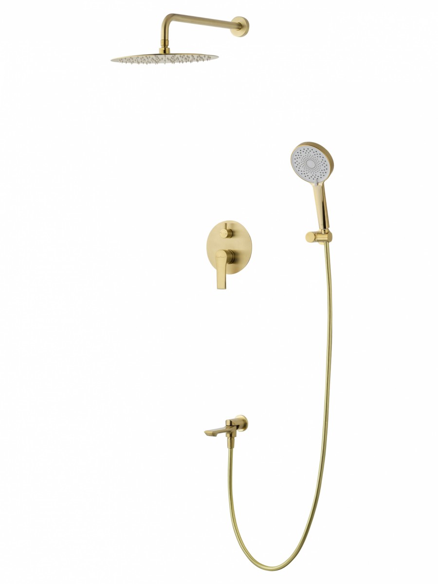 Встраиваемая душевая система Wonzon & Woghand BRILLIANT WW-88939079-BG (брашированное золото)
