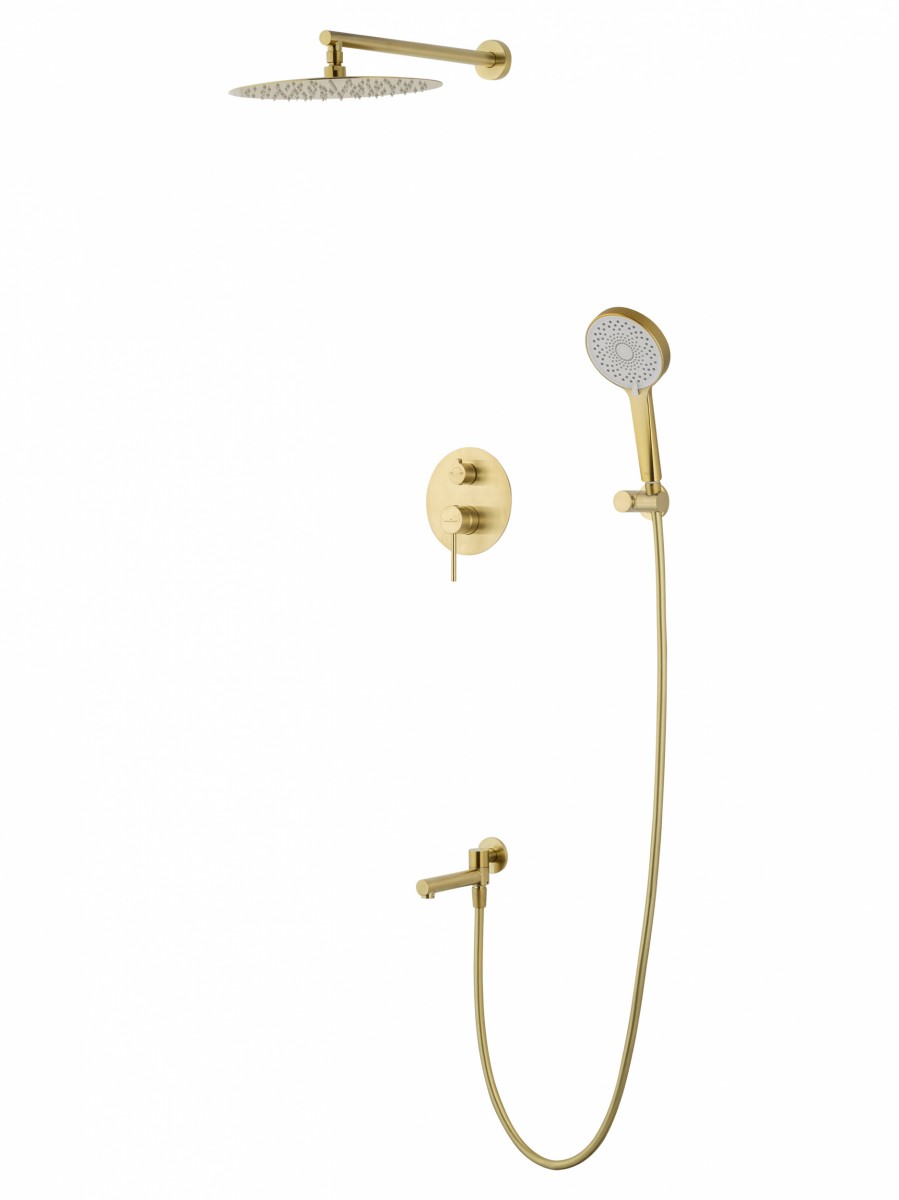 Встраиваемая душевая система Wonzon & Woghand STICK 2.0 WW-88939017-BG (брашированное золото)