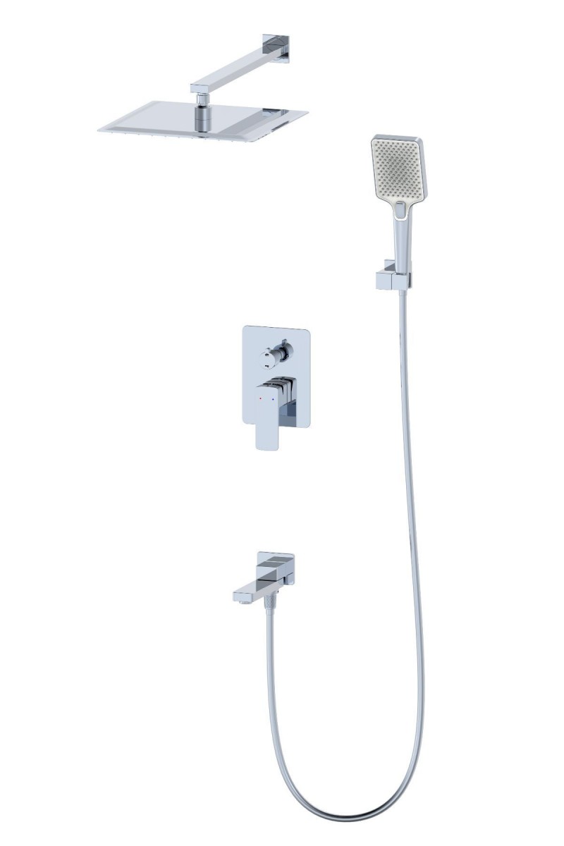 Встраиваемая душевая система Wonzon & Woghand EDGE WW-88939003-CR (хром)