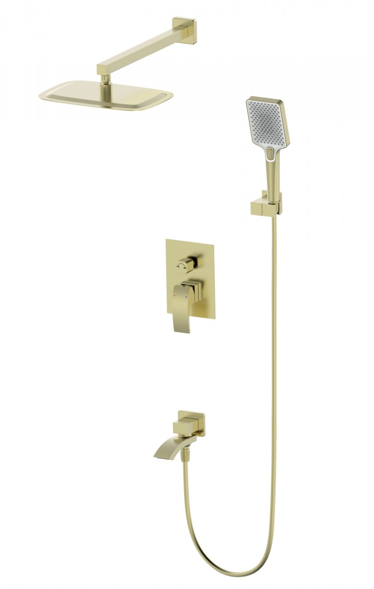 Встраиваемая душевая система Wonzon & Woghand FIT WW-88939009A-BG (брашированное золото)