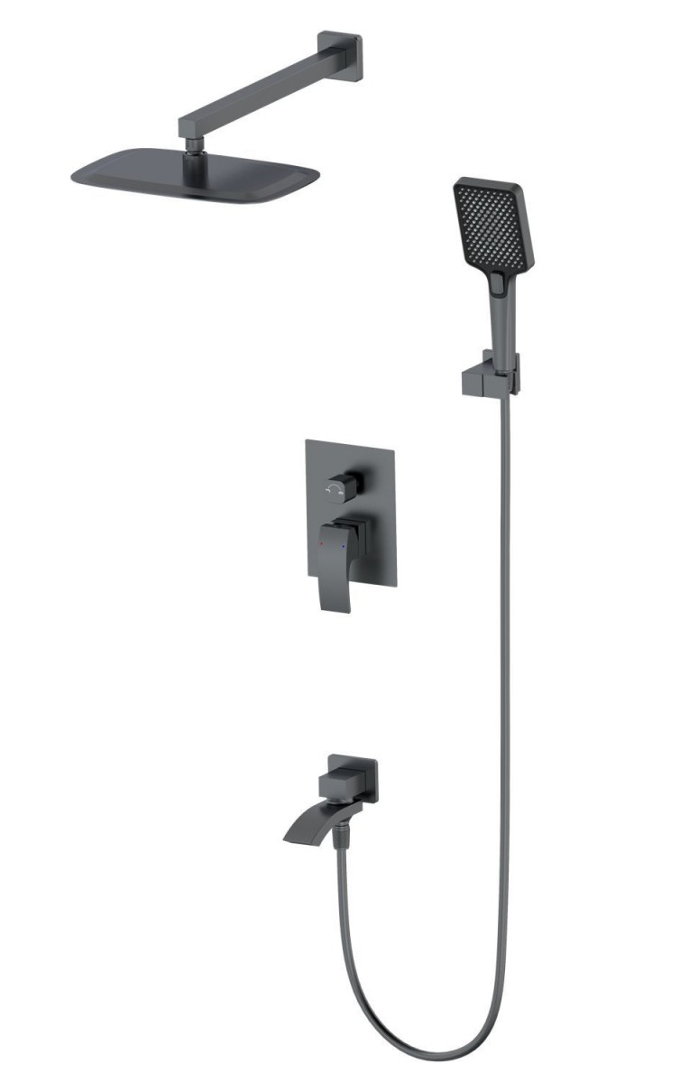 Встраиваемая душевая система Wonzon & Woghand FIT WW-88939009A-BGM (тёмный графит)