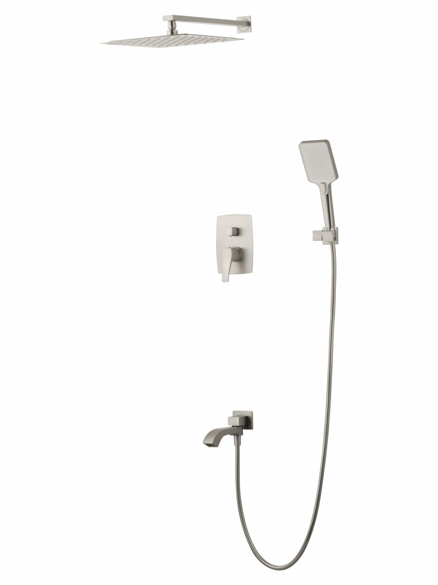 Встраиваемая душевая система Wonzon & Woghand FLEX WW-88939072-BN (брашированный никель)