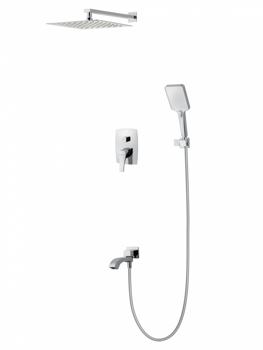 Встраиваемая душевая система Wonzon & Woghand FLEX WW-88939072-CR (хром)