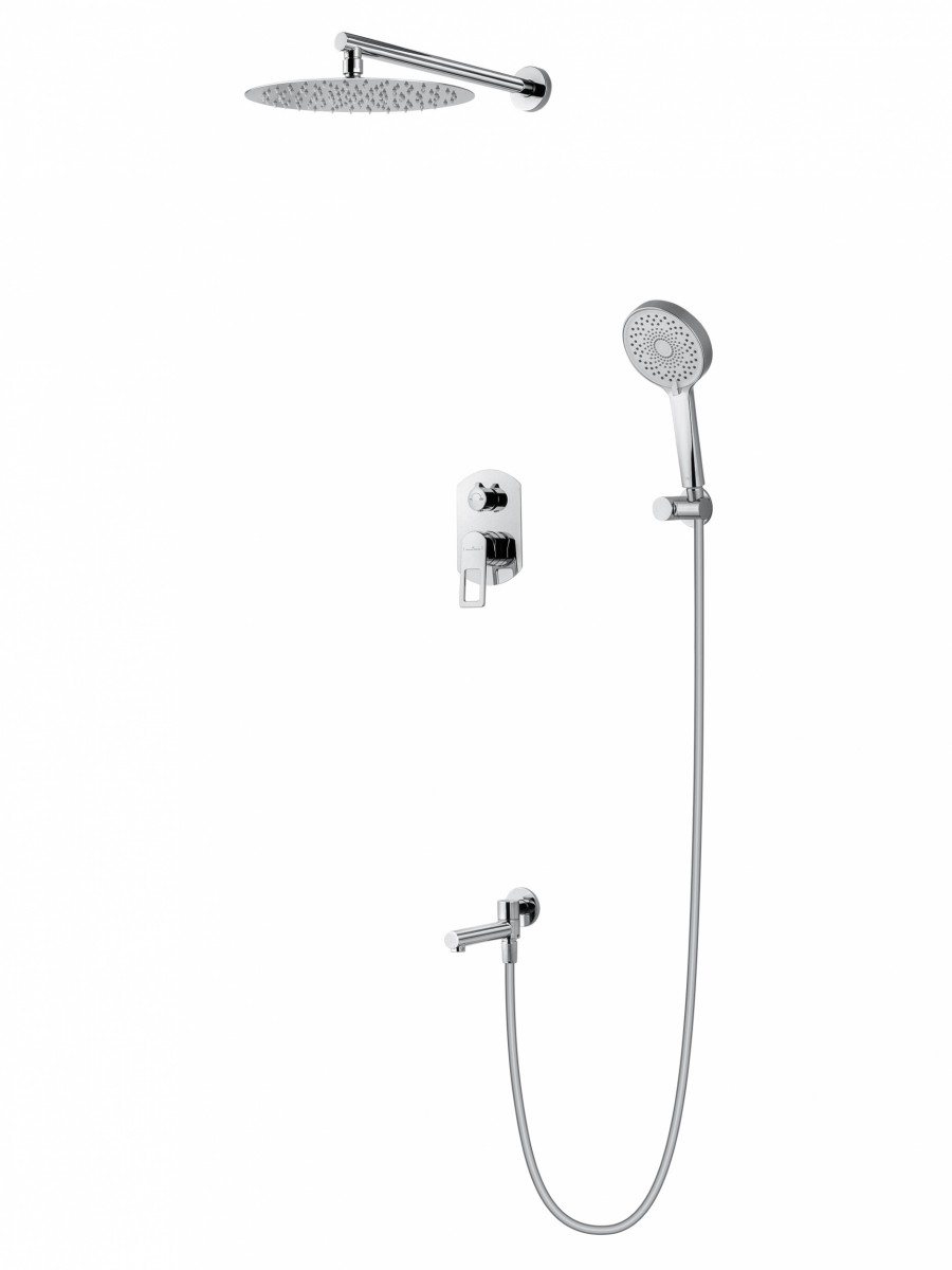 Встраиваемая душевая система Wonzon & Woghand FRAME WW-88939010-CR (хром)