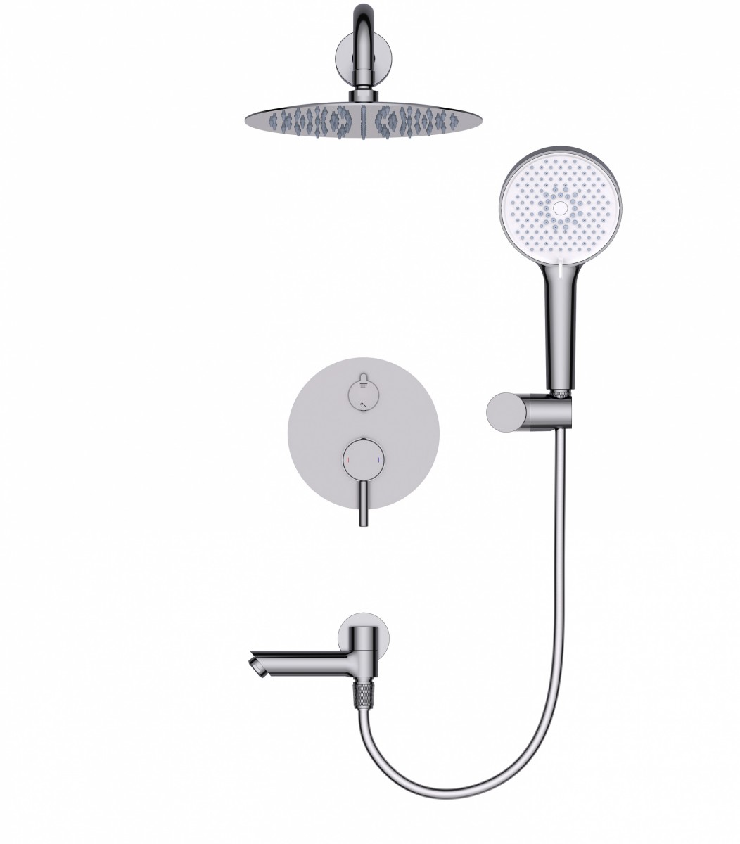 Встраиваемая душевая система Wonzon & Woghand SOLO WW-939032-CR (хром)