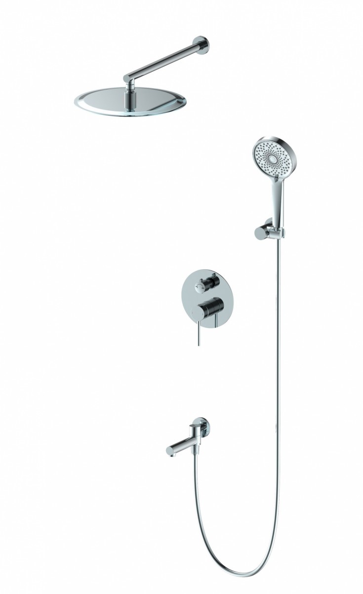 Встраиваемая душевая система Wonzon & Woghand STICK WW-88939017-CR (хром)