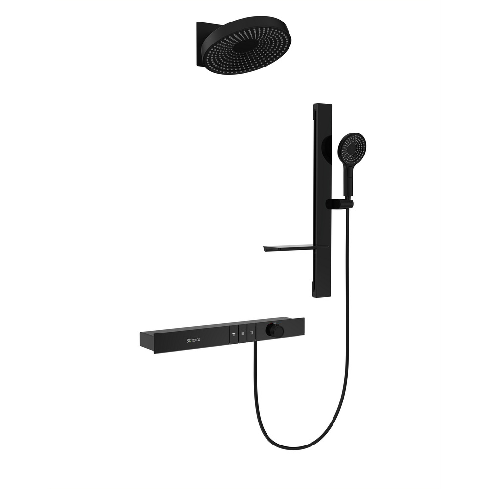 Встраиваемая душевая система Black&White Gravity 9025MB (чёрный матовый) с термостатом