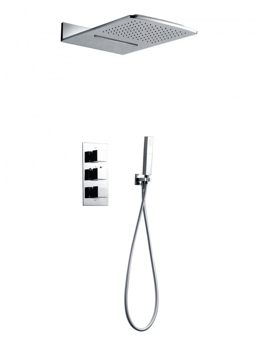 Встраиваемая душевая система Altrobagno Cascata ALTROBAGNOCascata040101Cr (хром) с термостатом