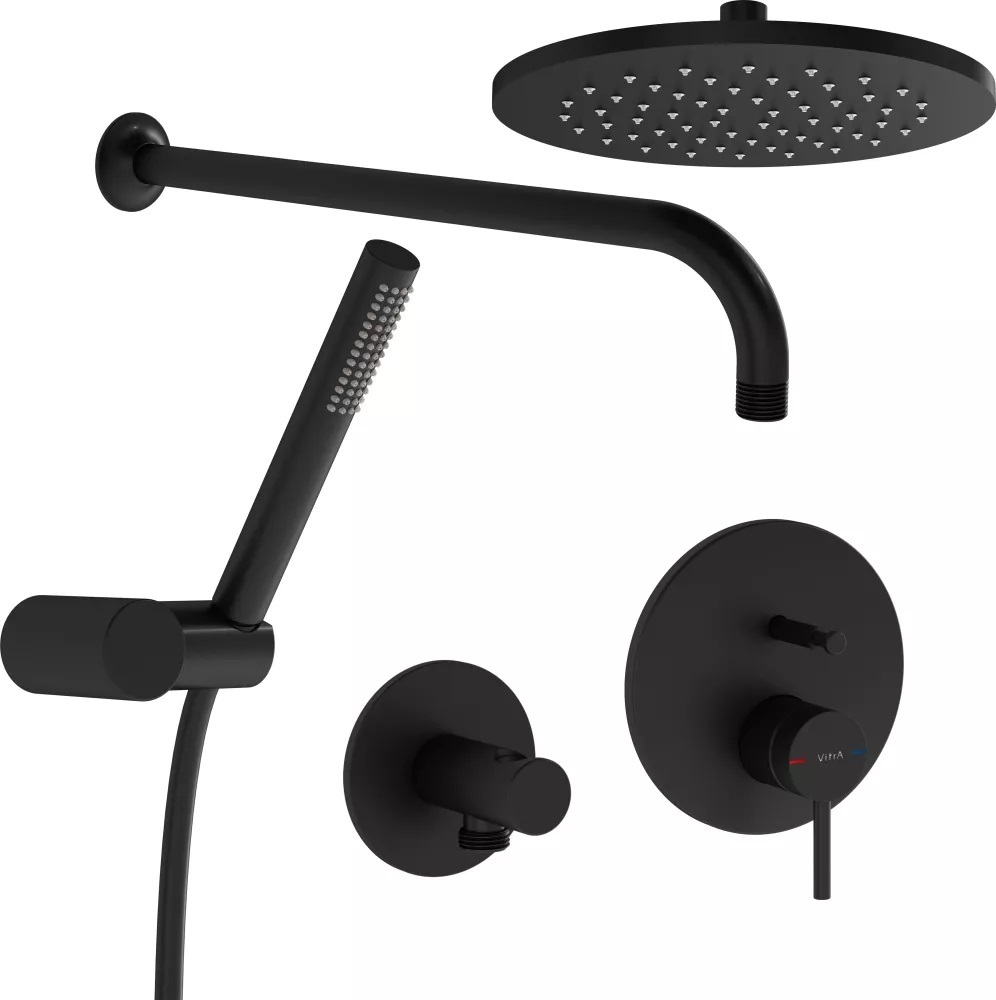 Встраиваемая душевая система Vitra Origin A4926636EXP (черный матовый)