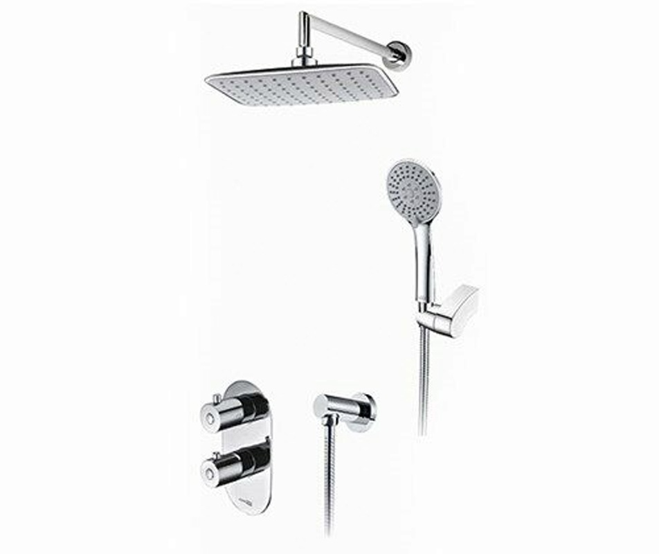 Встраиваемая душевая система с термостатом WasserKRAFT Berkel A16031 Thermo (хром)