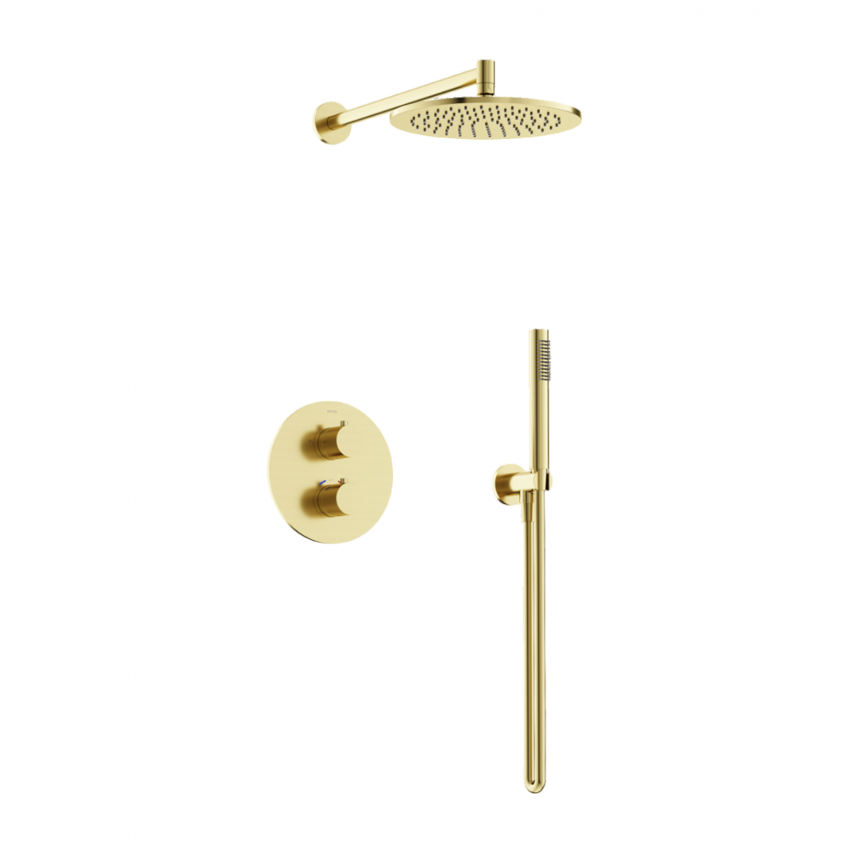 Встраиваемая душевая система Sancos Etna SC9010BG (золото брашированное) с термостатом