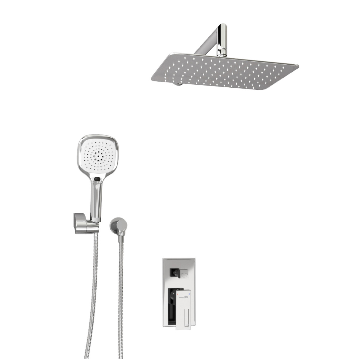 Встраиваемая душевая система WasserKRAFT  Alme A16069 (хром)