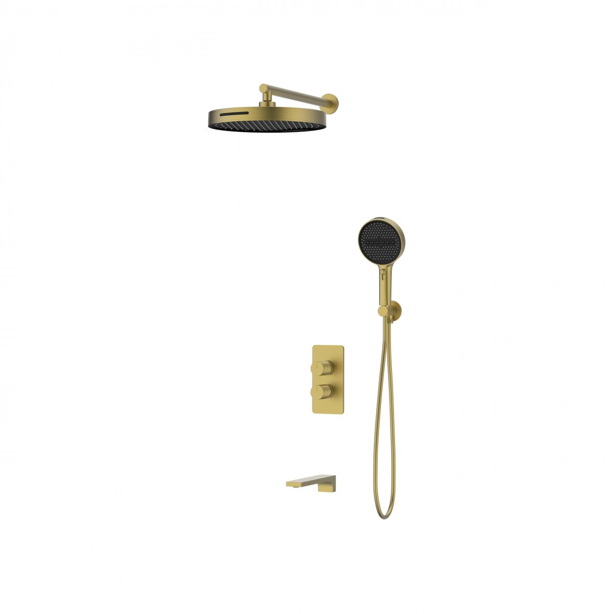 Встраиваемая душевая система Vincea Domus VSFW-5DM1BG (золото брашированное)