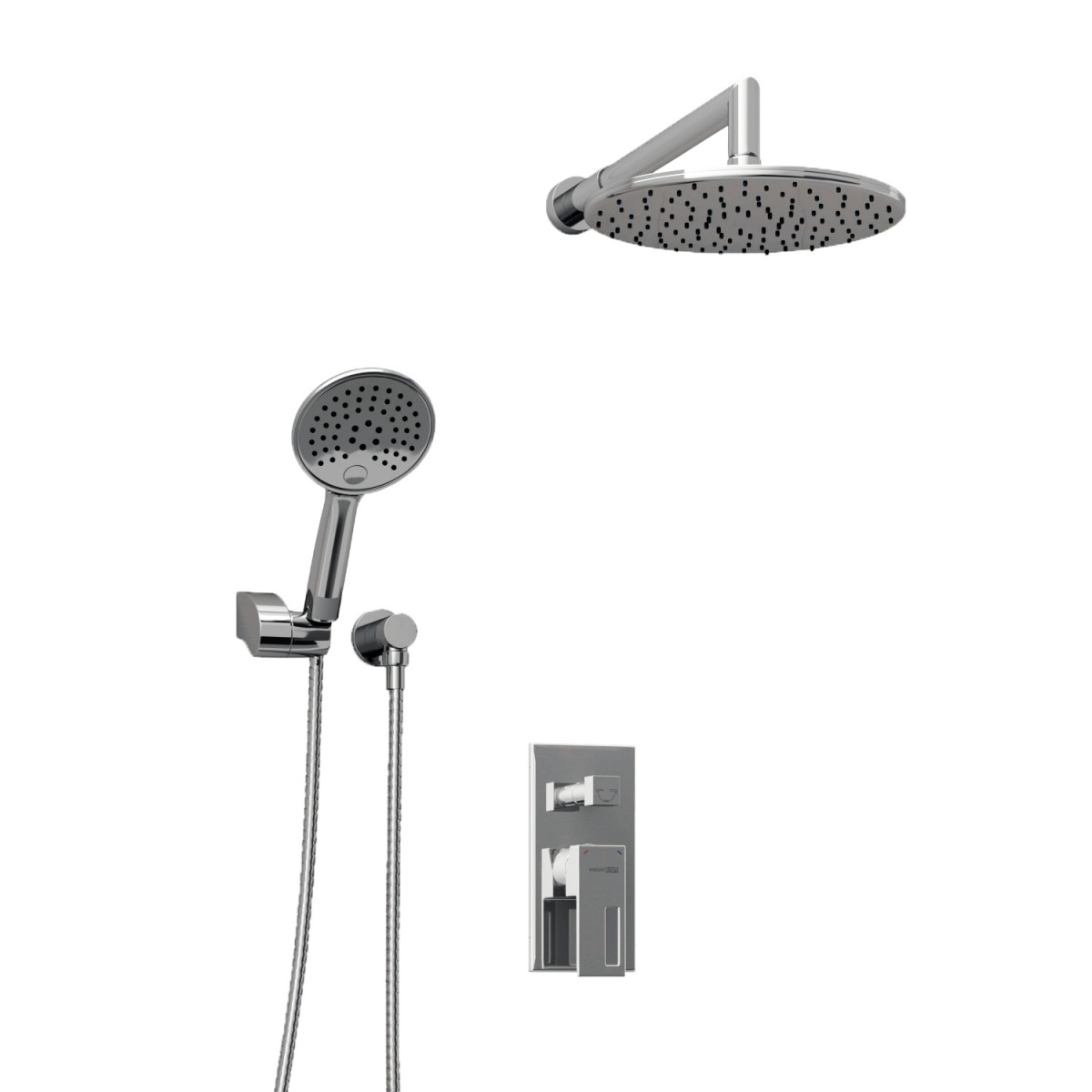 Встраиваемая душевая система WasserKRAFT  Alme A14130 (хром)