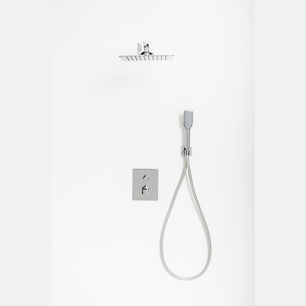 Встраиваемая душевая система Clever Up! Urban 61262 (хром) с термостатом, внешняя часть