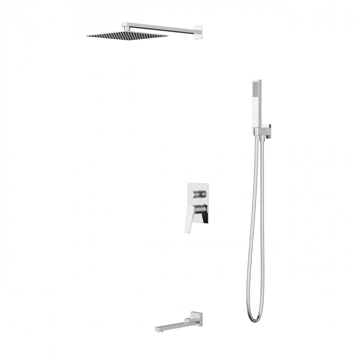 Встраиваемая душевая система Vincea Puro VSFW-5P1CH (хром)