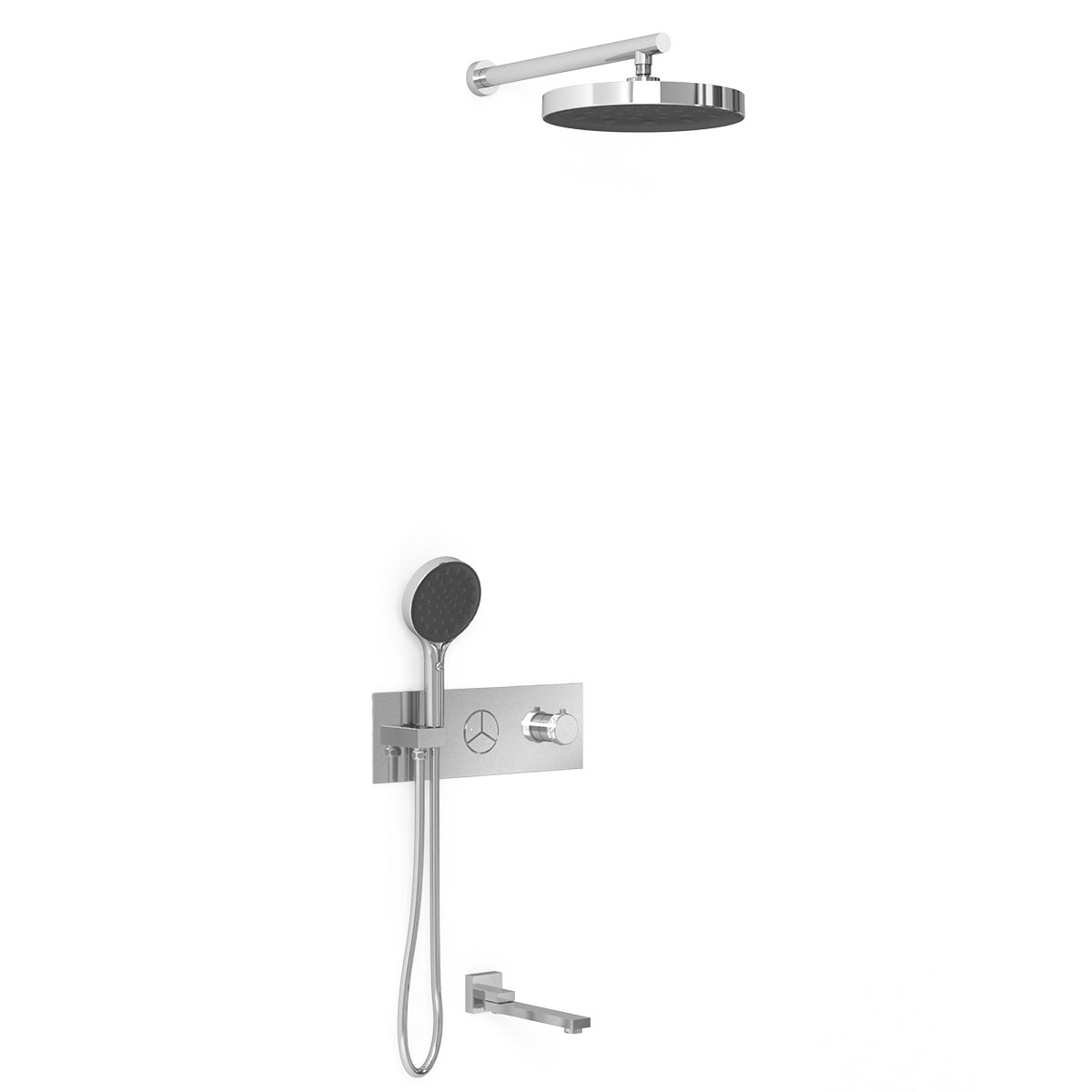 Встраиваемая душевая система Vincea Inspire VSFW-432TI2CH (хром)