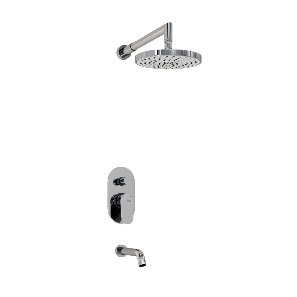 Встраиваемая душевая система WasserKRAFT Donau А13029 (хром)