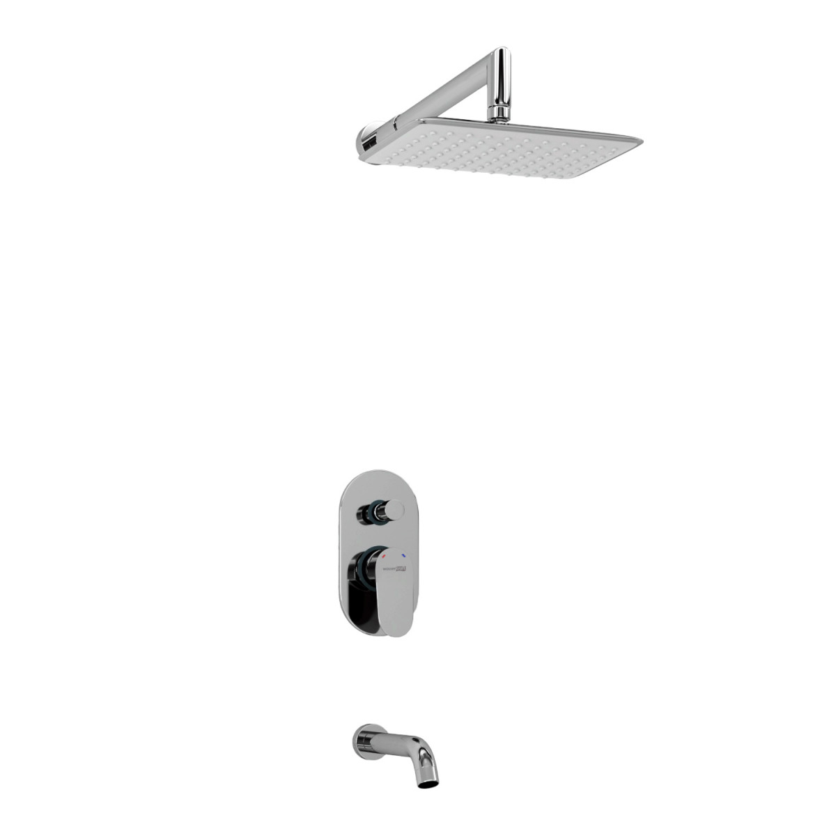 Встраиваемая душевая система WasserKRAFT Donau А13031 (хром)