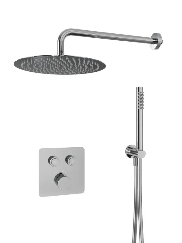 Встраиваемая душевая система Milleau Tissage TERMO 2SBIT/801-CR (хром) с термостатом