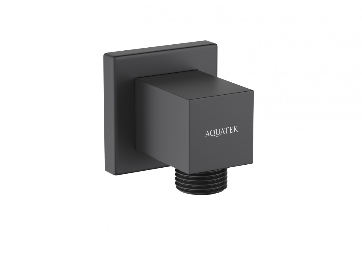Шланговое подключение Aquatek AQ2458MB (чёрный матовый)