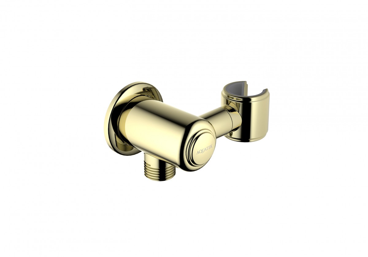 Шланговое подключение Aquatek Классик AQ2462PG (полированное золото)