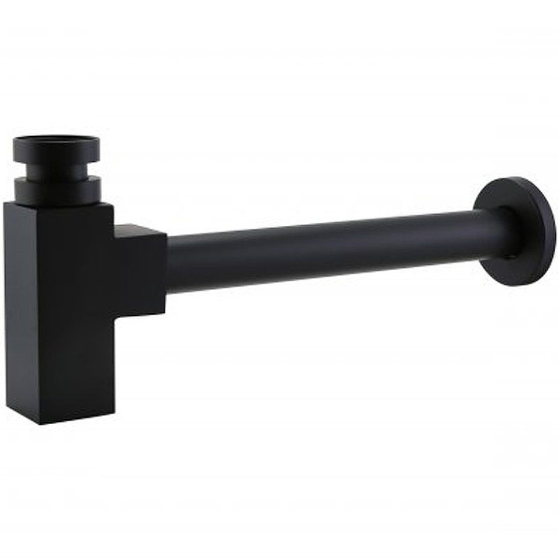 Сифон для раковины BelBagno BB-SMQ2-NERO (черный матовый)