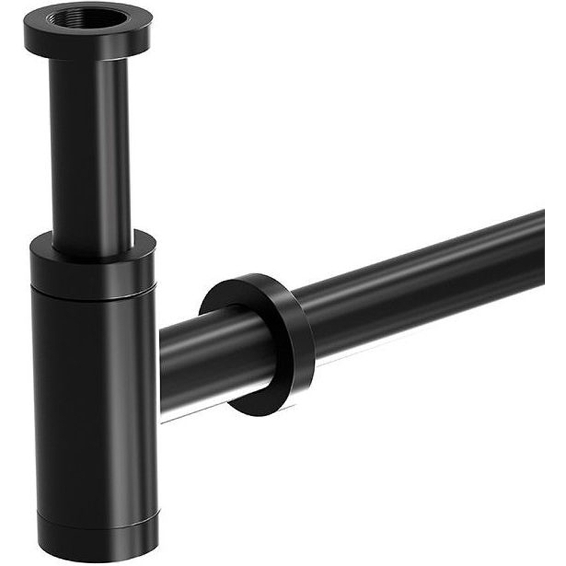Сифон для раковины SantiLine SL-116 (черный матовый)