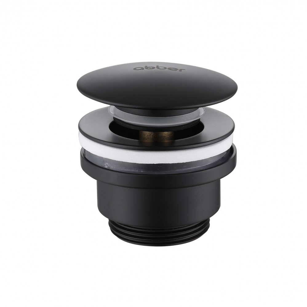 Донный клапан Abber click-clack AF0011B (чёрный матовый)