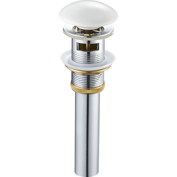 Донный клапан SantiLine SL-101 с переливом (белый)
