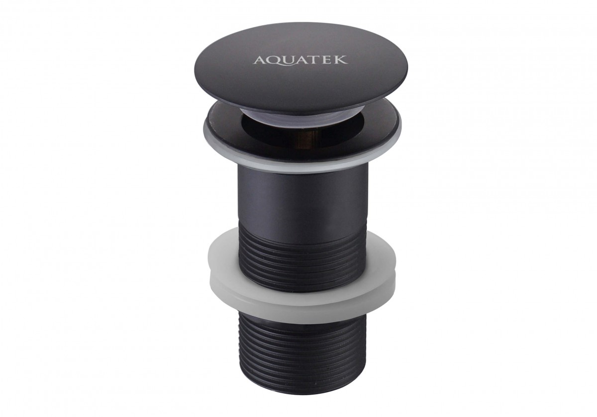 Донный клапан Aquatek click-clack AQ6000MB (чёрный матовый)