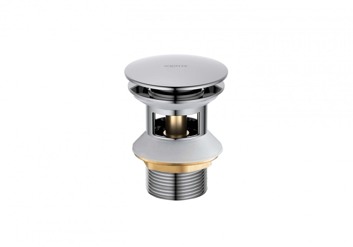 Донный клапан Aquatek click-clack AQ6002CR (хром)