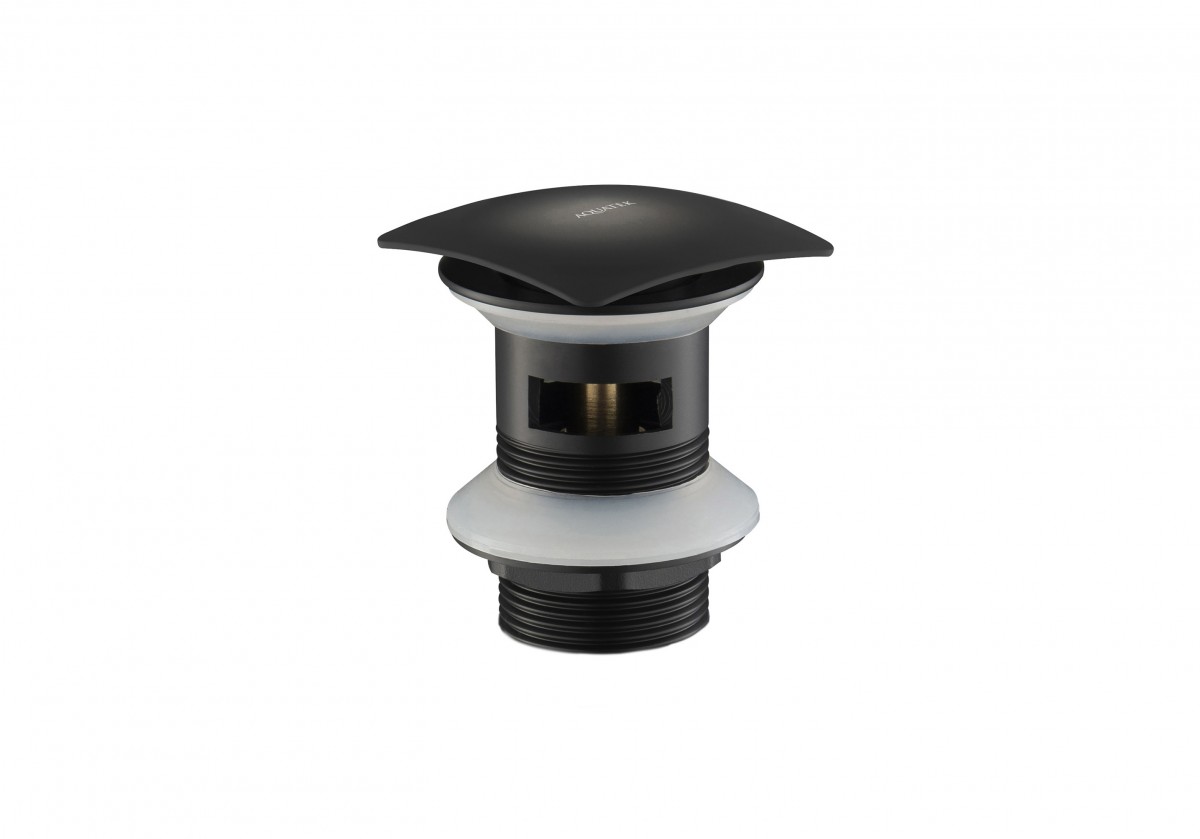 Донный клапан Aquatek click-clack AQ6004MB (чёрный матовый)