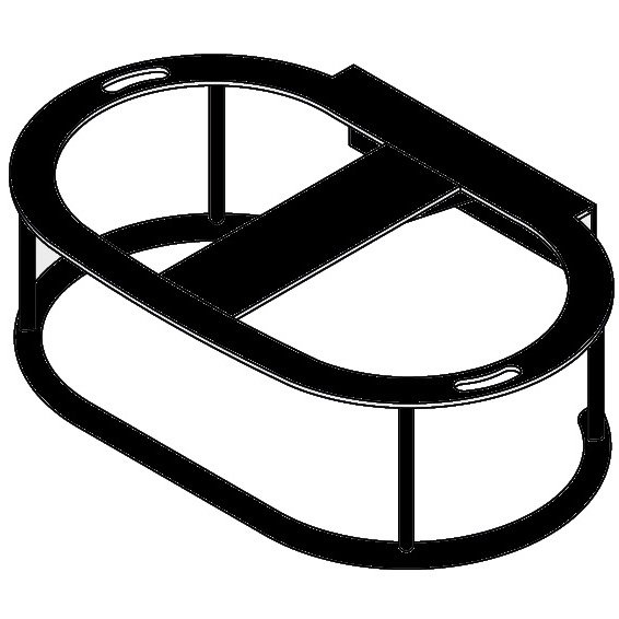 Структура подвесная металлическая AeT Curvy A503V1105 (черный матовый)