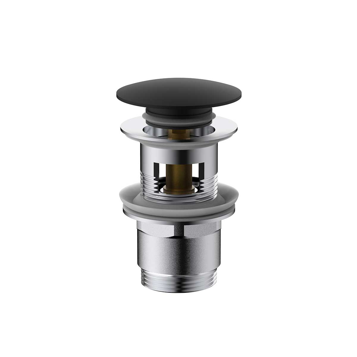 Донный клапан для раковины Vincea DPU-1B01MB (черный матовый)