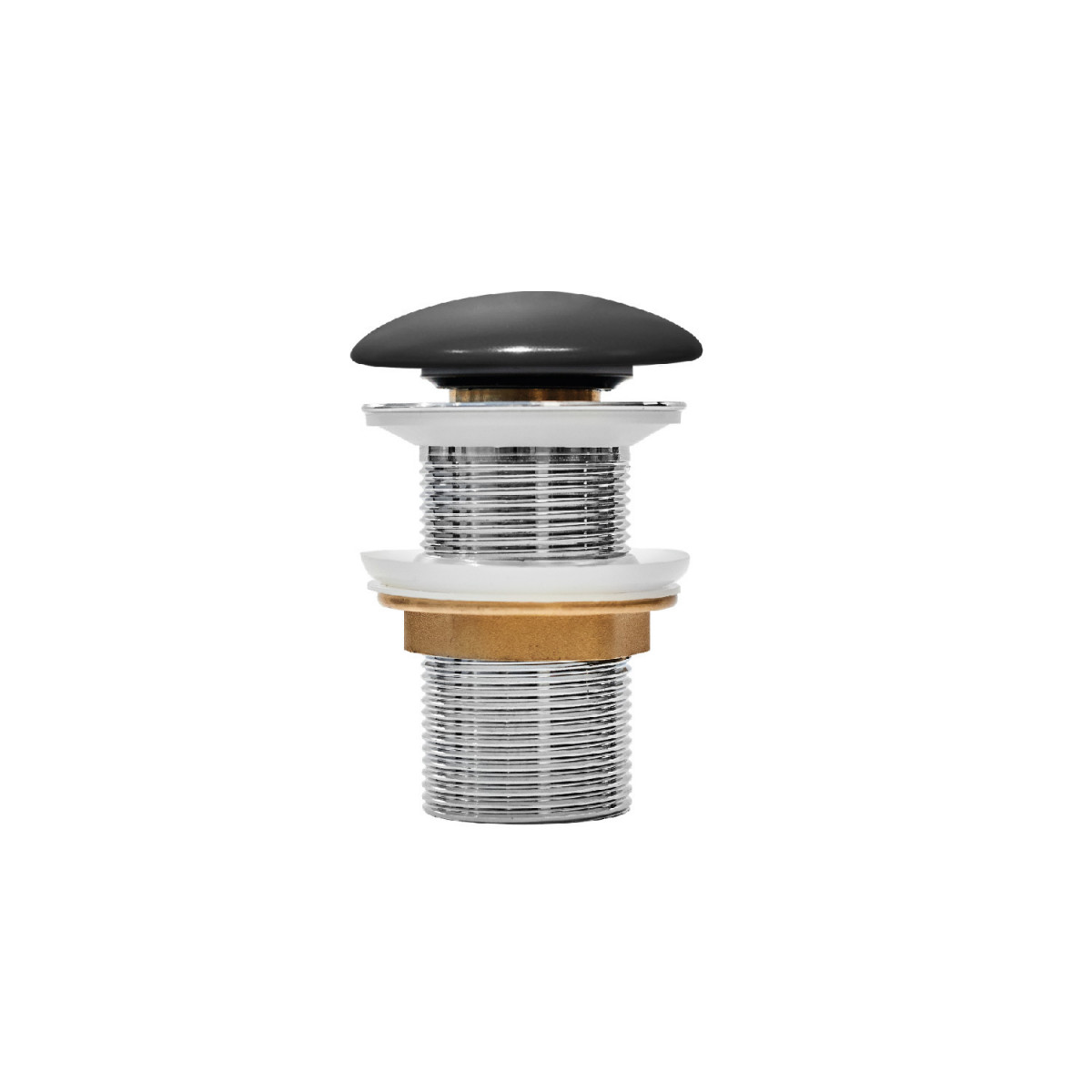 Донный клапан для раковины IDDIS Optima Home OPHBM00i88 (черный матовый)