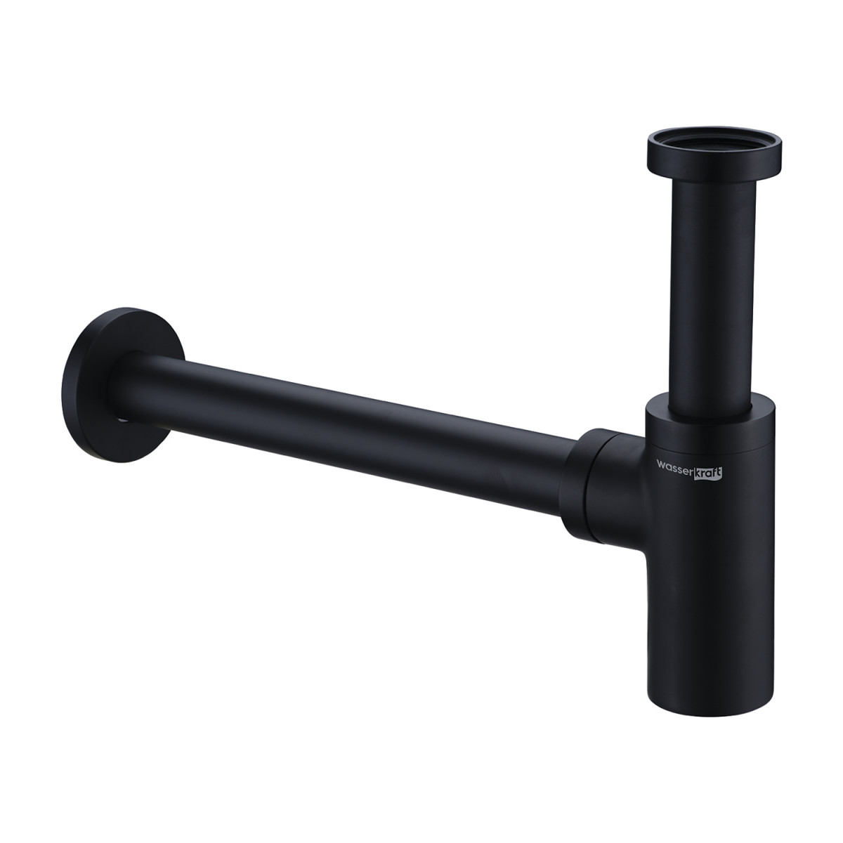 Сифон для раковины WasserKRAFT A094 (чёрный матовый)