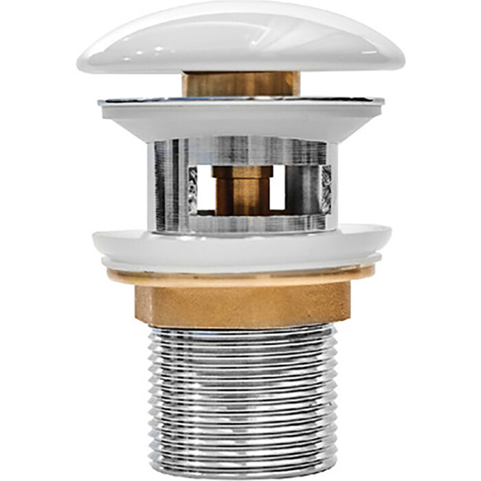 Донный клапан Milleau PD1GW/WO (белый) с переливом