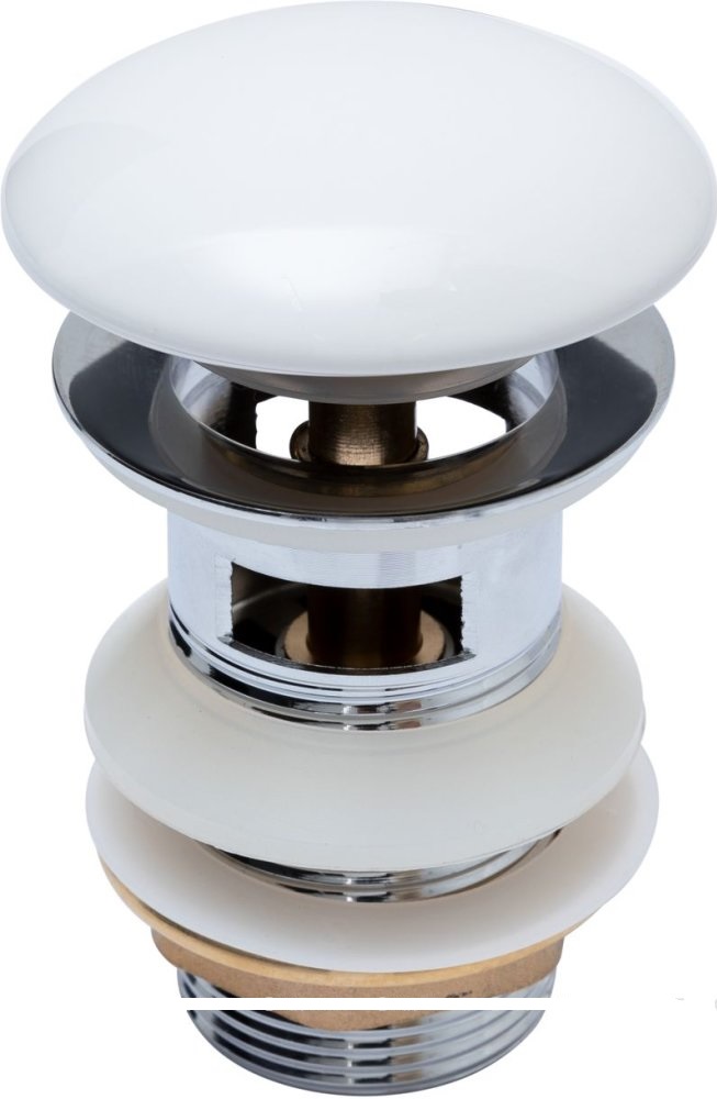 Донный клапан Aquanet click-clack 333927 (белый)